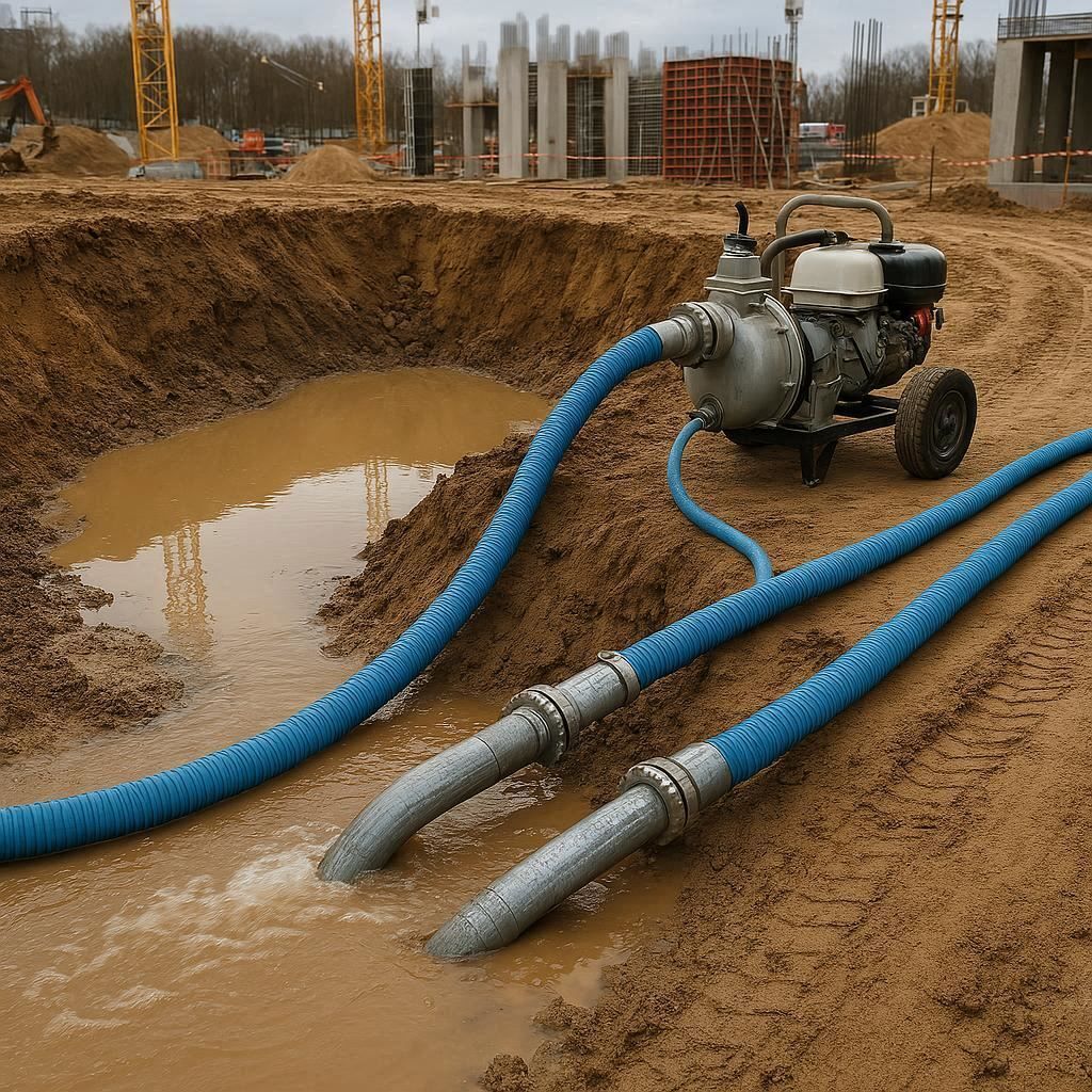 Водопонижение и осушение котлована в Сосновом Боре