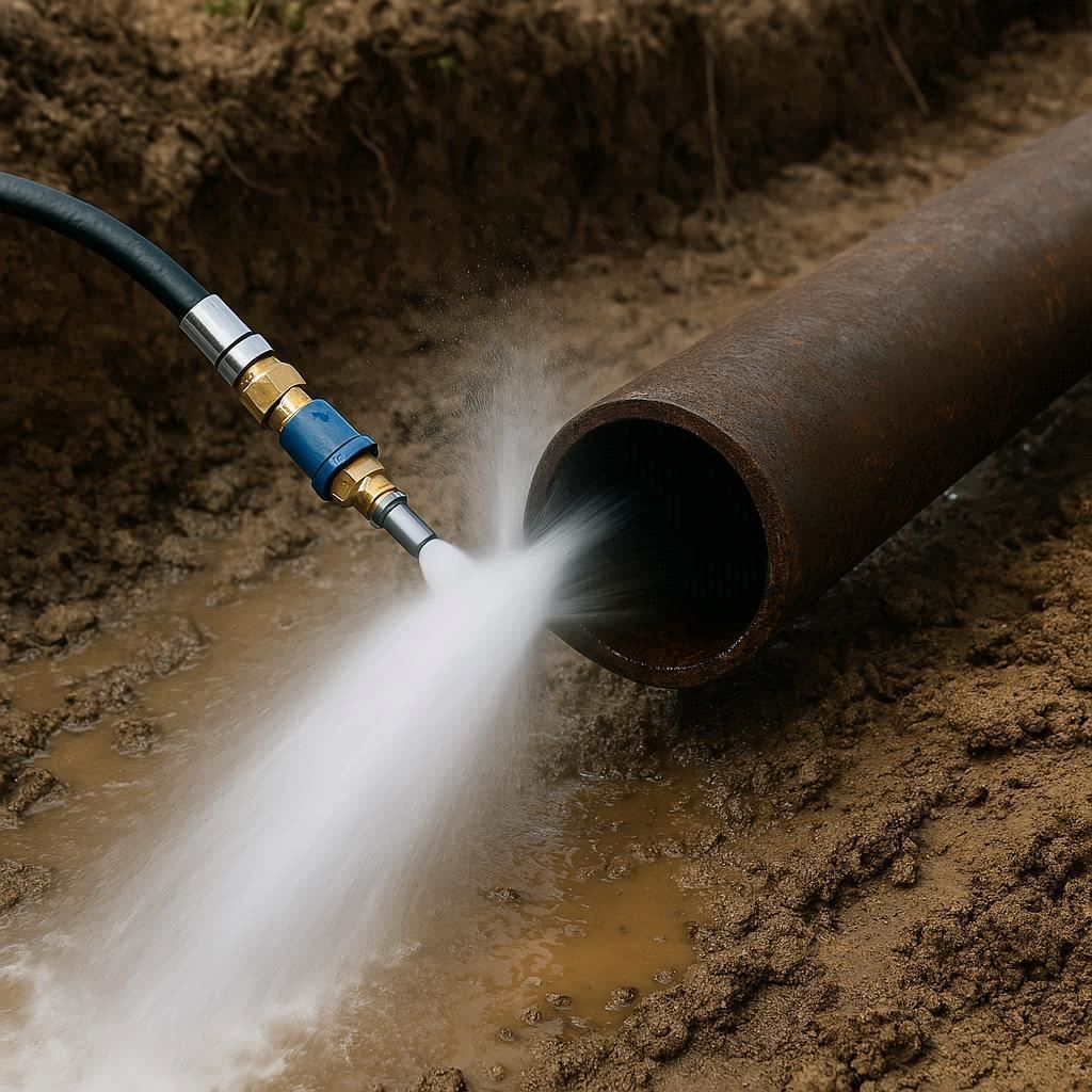 Гидродинамическая прочистка водопроводных труб в Сосновом Боре