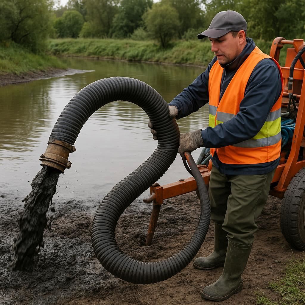 Очистка прудов и водоемов от ила в Сосновом Боре