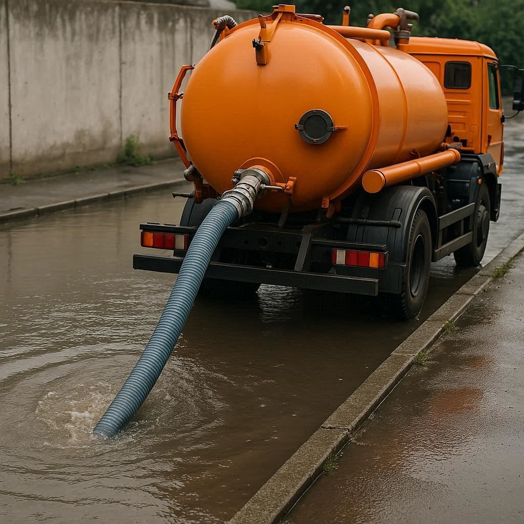 Откачка воды в Сосновом Боре